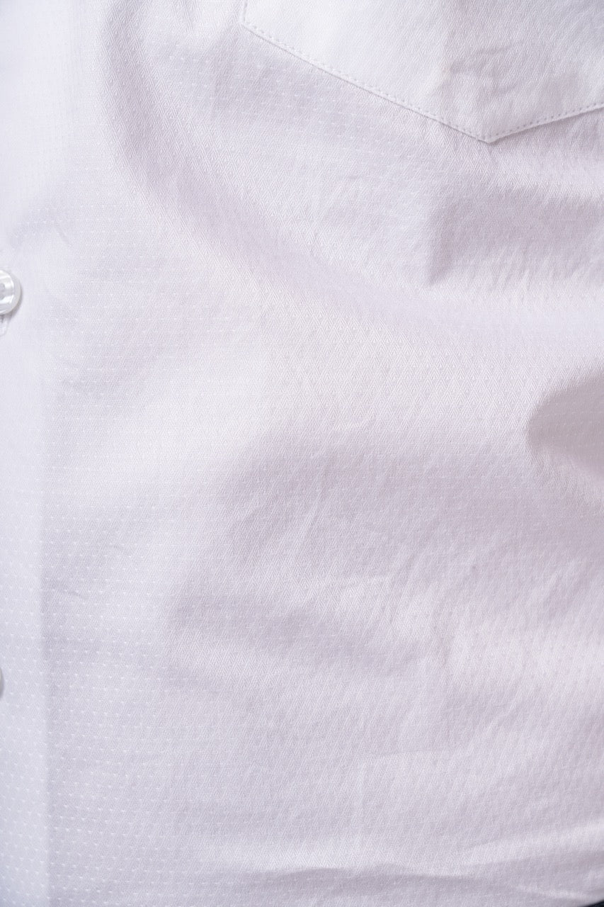 Prestige White Arrow Dobby Formal Shirt
