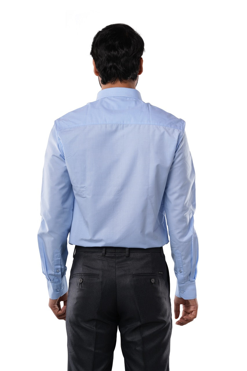 Ocean Blue Fil-a-Fil Formal Shirt