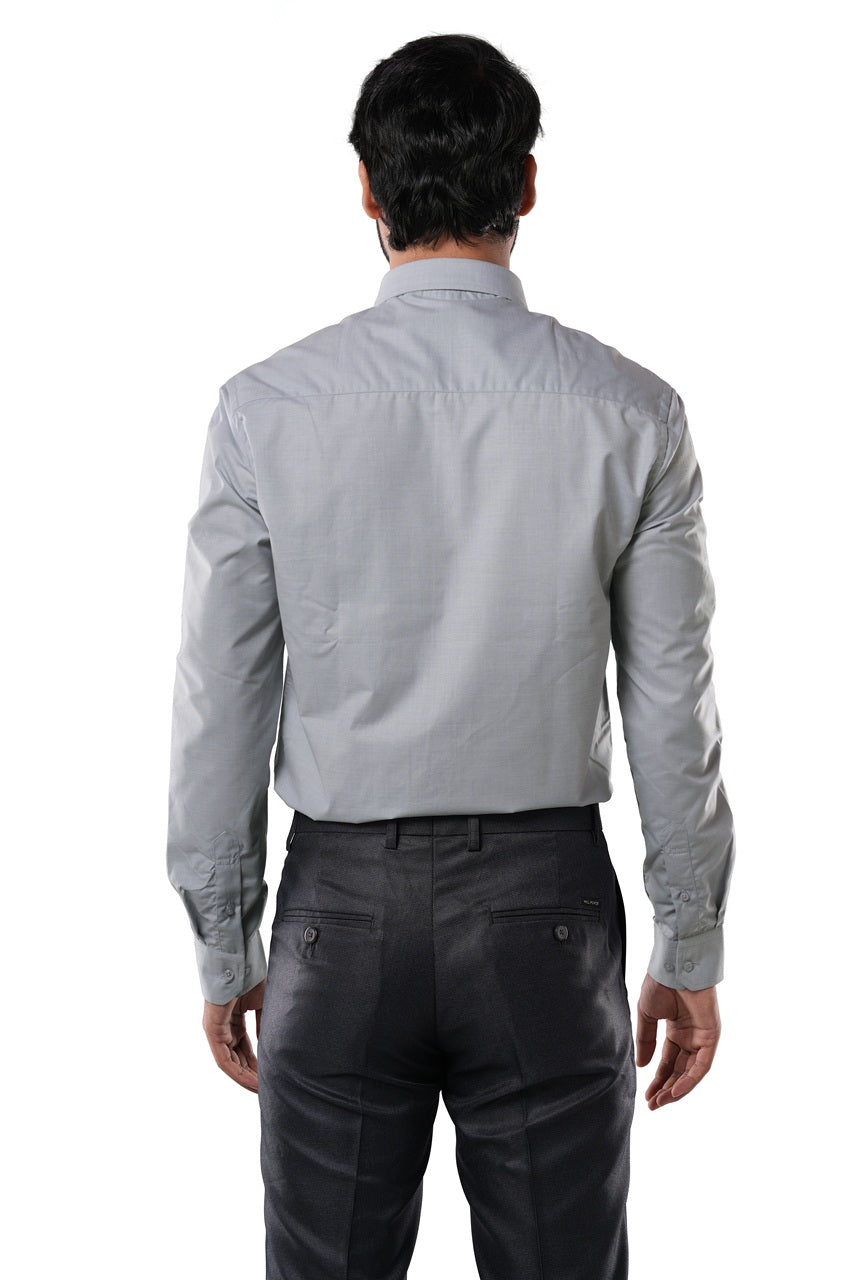 Storm Grey Fil-a-Fil Formal Shirt