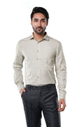 Almond Beige Fil-a-Fil Formal Shirt