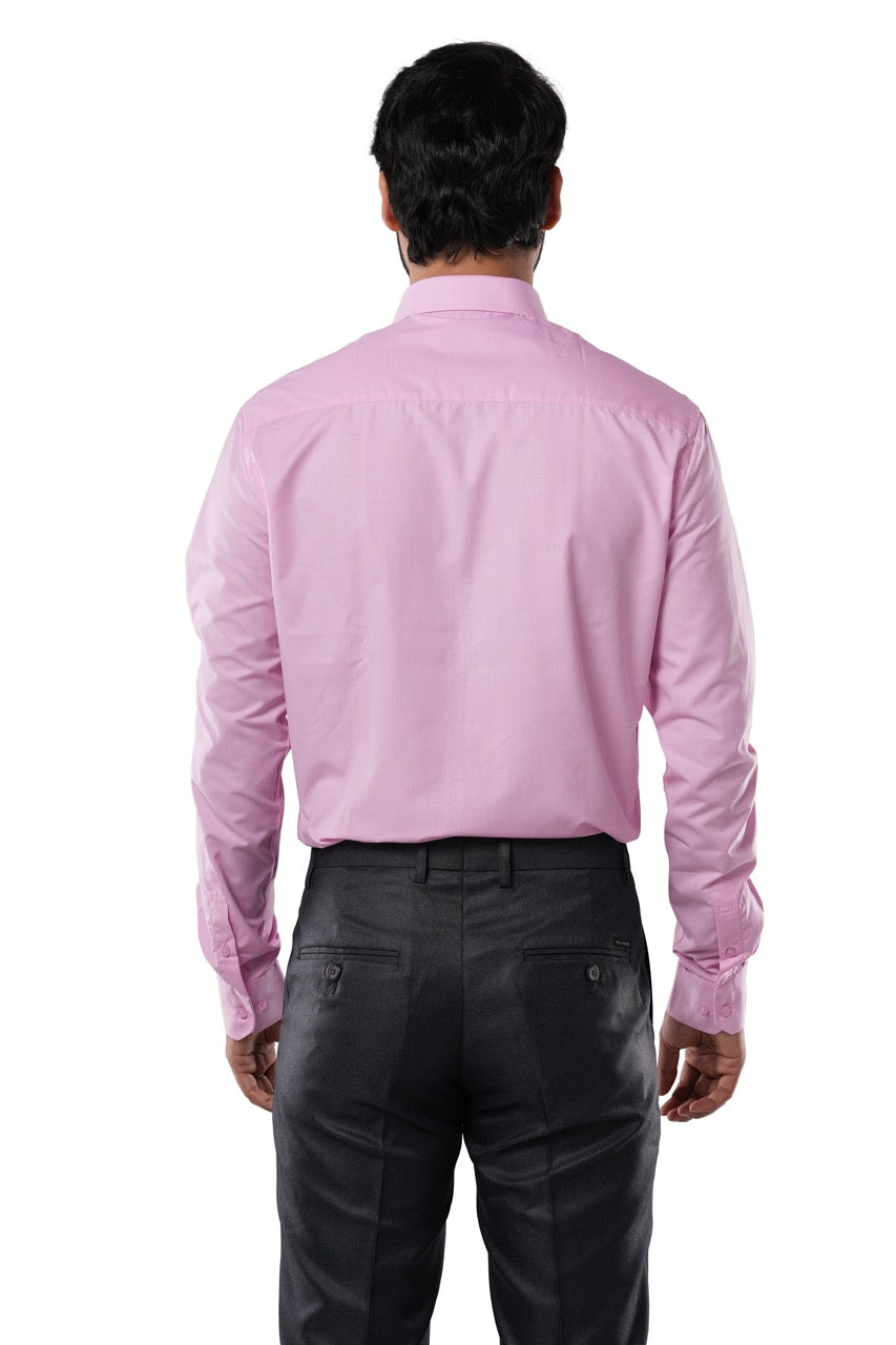 Blush Pink Fil-a-Fil Formal Shirt