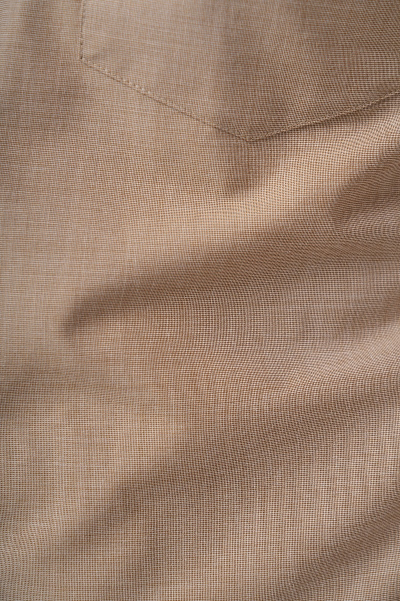 Sandstone Khaki Fil-a-Fil Formal Shirt