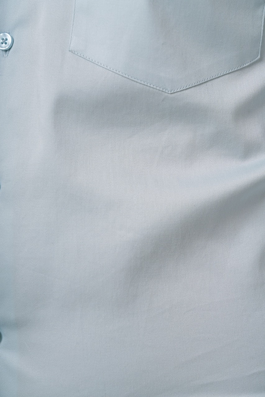 Mineral Blue Stretch Cotton Formal Shirt