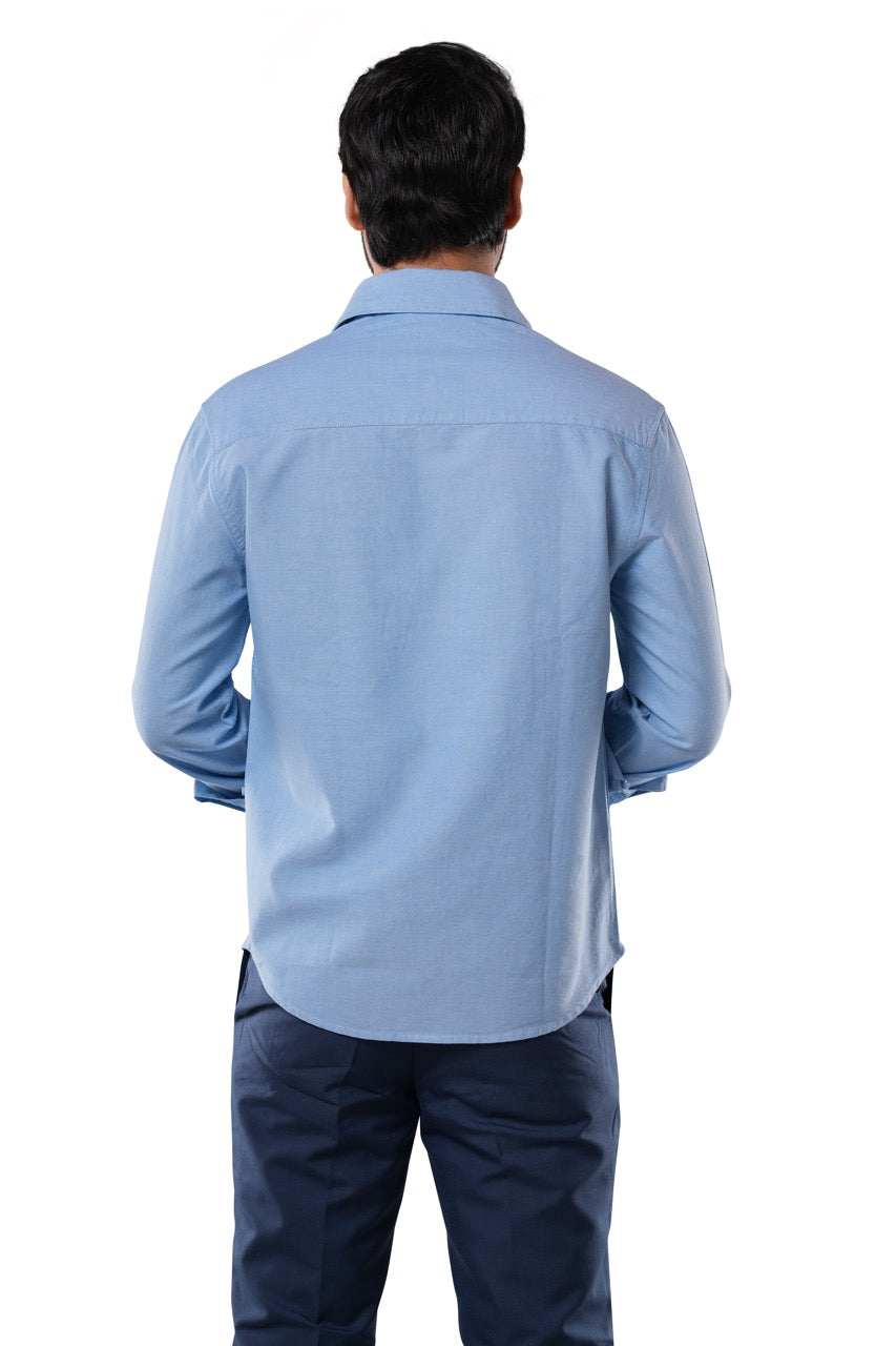 Coastal Blue Oxford Casual Shirt