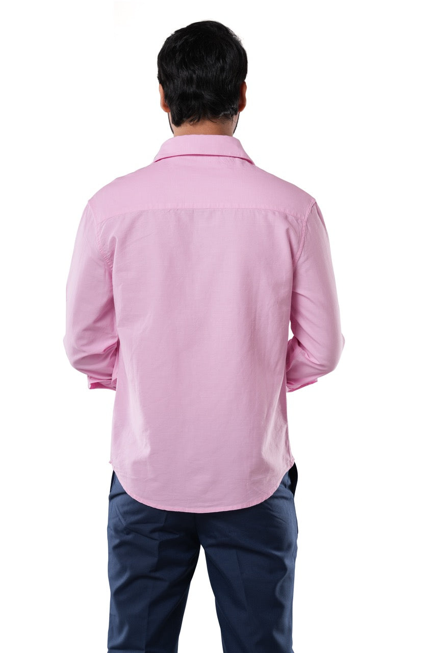 Rose Mist Oxford Casual Shirt