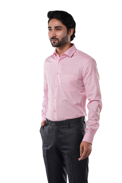Bespoke Pink Micro Checks Formal Shirt