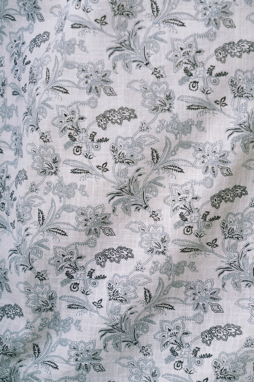 Porcelain White Printed Cotton Casual Shirt