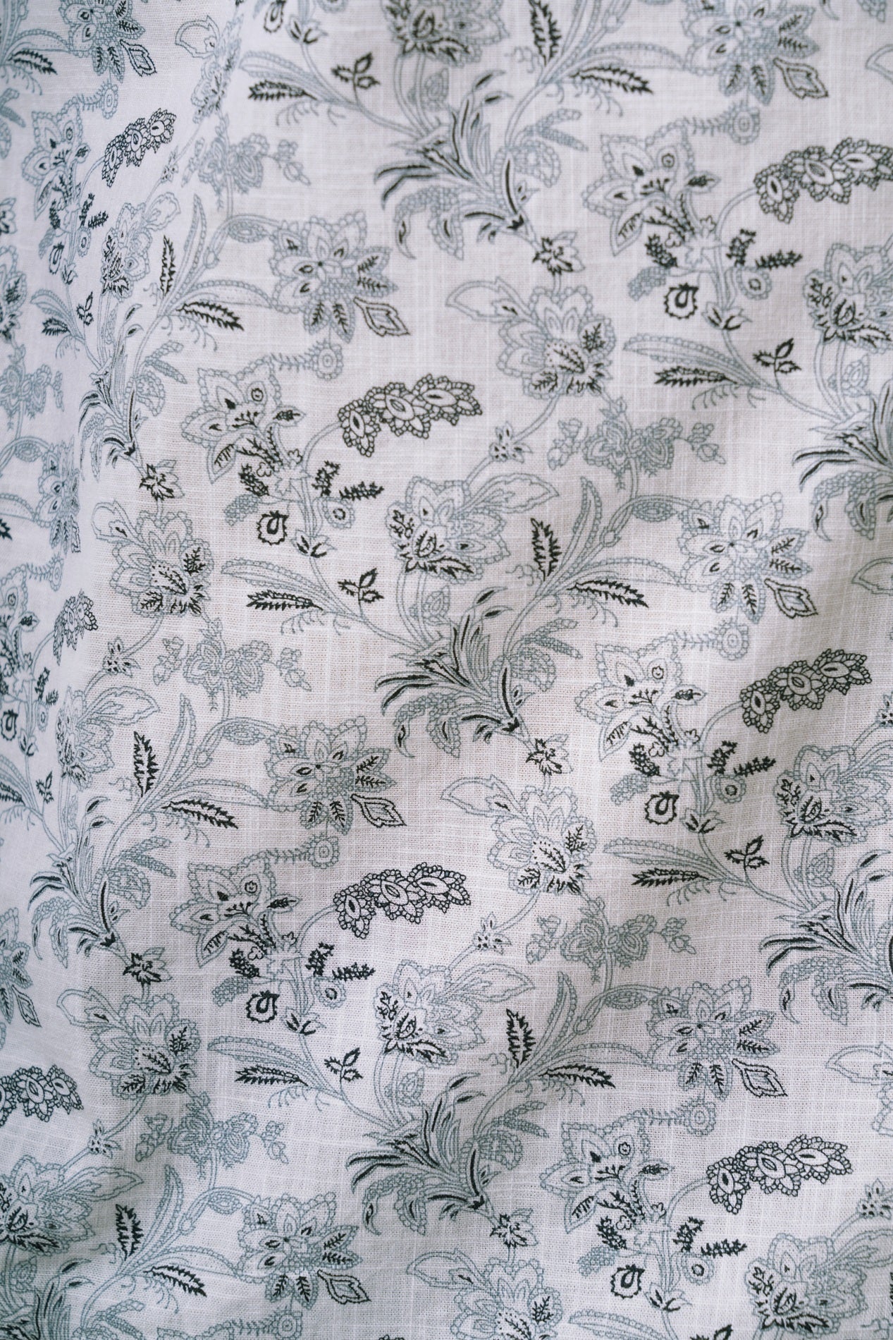 Porcelain White Printed Cotton Casual Shirt