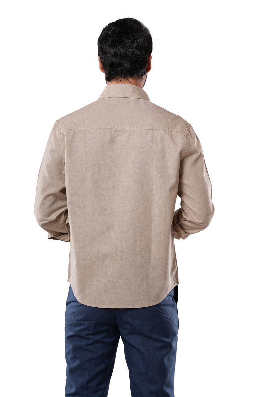 Sand Dune Slub Cotton Casual Shirt