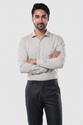 Olive Mist Micro Checks Formal Shirt
